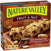 네이쳐밸리 프루트 & 넛 그래놀라 바 다크 초콜릿 앤, 210g, 1개