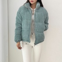 데일리 캐주얼 하이넥 코듀로이 골덴 숏 점퍼(4컬러)