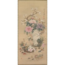 [본그라미] 일본 화병도 민화 도안