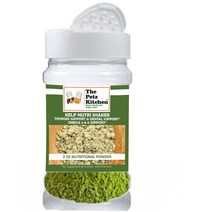 Petz Kitchen 다시마 오메가 3 갑상선 전신 멀티 미네랄 멀티 비타민 치과 지원 댕댕이 고양이 보충제, 4-oz jar