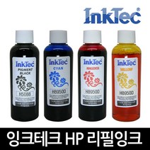 잉크테크 HP 무한 호환 리필 잉크 100ml HP8600 HP8720 HP9010 HP8710 HP8610 HP8210 HP7740 HP7720 HP7612 HP7110, 1병, 빨강염료(H8950D)×100ml