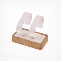 원목 2조 팔찌 시계 진열대 아이보리 9x5x7.5