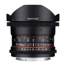 SAMYANG 동영상용 단초점 어안렌즈 VDSLR 12mm T3.1 피쉬아이 마이크로포서스용 883782