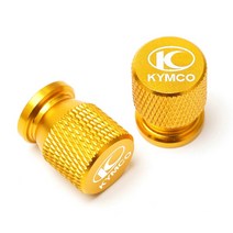 KYMCO AK550 XCITING 250 300 350 400 500 DownTown 125 오토바이 액세서리 휠 타이어 밸브 캡 밀폐 커버, 03 Glod