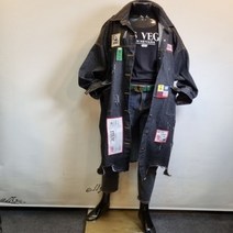 패치 워싱 데님 야상 프리사이즈