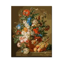 모모픽스페인팅 DIY명화그리기 40x50cm, 화려한 화병