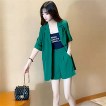 꽃소담 여성 반팔셔츠 반바지 투피스 데일리 상하세트 QQA03