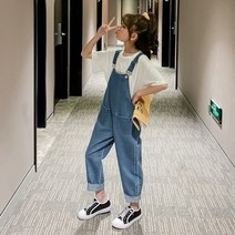해피팡팡 - 주니어 네츄럴 데님멜빵바지 H(멜빵단품)