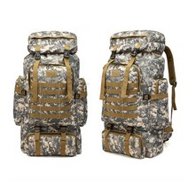 [kirahosi]80L 배낭 여행 등산 밀리터리 대용량 수하물 백팩 백패커 군용 군장, D