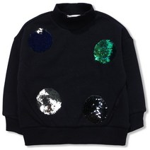 꼬망스 [꼬망스복합관] 여아 스팽글 맨투맨 C1942T157