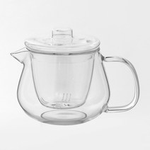 차마시기 순수 내열유리 차포트 (500ml) 유리티포트 티주전자 찻주전자 내열유리포트 녹차 허브 거름망 티포트