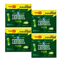 해태제과 자일리톨 애플민트 껌 리필 2팩, 160g, 4개