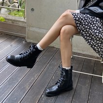 카리나 레이스업 워커 앵클 부츠 3.5cm