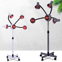 Riruo 미용실열기구 셋팅 스탠드 열처리 업소용 열펌, 보호용 철제 그릴 태양등 (흰색) 플라스틱발판