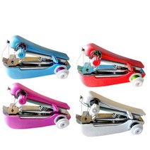 휴대용 미니 재봉틀 가정용 미싱기 1 pc 무선 옷 유용한 세공 액세서리, 무작위 색상