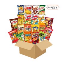 씩씩가게 인기스낵 20종 봉지과자세트 / 허니버터 콘칩 빠새 치토스바베큐 죠리퐁 야채타임 꼬깔콘 썬 포카2종 신짱 오사쯔 꼬북콘스프 츄러스 꽃게랑 카땅 콘치 콘초 구운양파 메이플콘, 1set