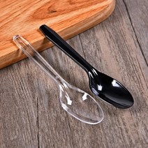 족장 구름사다리 디저트 스푼 개별 패키지 일회용 수프 둥근 머리 디자인 죽 레스토랑 플라스틱 쌀 30 개, 01 30pc-mixed packagin