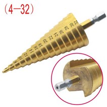 스텝 드릴 비트 슬롯 브로칭 톱 금속 목재용 카운터 싱크 4-12/20/32mm 커터 3 6 8mm 7, 03 4-32mm