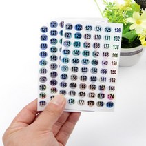 원형 큰숫자 스티커 다이어리꾸미기 홀로그램 121-180 1P