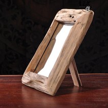 원목 레트로 프레임 고목 거울 유자나무 화장 거울 테이블 장식