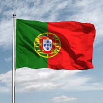 국기 깃봉 세계국기 계양대90X150cm 포르투갈 국기 공화국 배너 폴리 에스터 Portuguesa 장식, [01] 90x150 센치메터, [01] WHITE