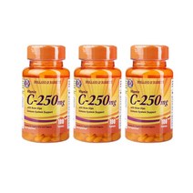 홀랜드 앤 바렛 비타민C 100정 3병 와일드 로즈 힙스 Holland & Barrett Vitamin C With Wild Rose Hips 100 Tablets 250mg, 1개, 1