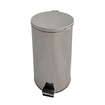 [식공구] 스텐레스 페달식 휴지통 (30L) / 재활용 분리수거 다용도 쓰레기통 식품공장 업소용 가정용 사무용 카페