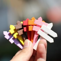 나무 표지판 10 컬러 디오라마 테라리움 화분 DIY 만들기 재료 미니어처, 9.다크블루
