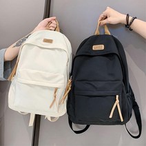 캐주얼 기본 천 백팩 단색 가벼운 가방 해외여행 여행가방 여학생 남학생
