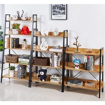 3단 4단 5단 조립형 사다리형 오픈형 슬림 선반 진열장 700 책장 책꽂이, 5단 700 블랙