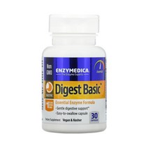 엔자이메디카 다이제스트 베이직 효소 30베지캡슐 아밀라아제 베지테리언 아밀레이스 지방 단백질 탄수화물 분해효소 프로테아제 리파아제 락타아제 Lipase 아밀라제 라이페이스 리파제