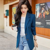 SEYI 여자면접복장여성정장자켓 네이비 캐주얼 정장