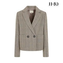 JJ지고트 JJ.ro 울 더블 브레스트 체크 재킷 GMBM0JK90