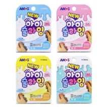아모스 아이슬라임 70g 투명 하늘 핑크 노랑 안전한 슬라임 집에서 놀기 가성비 슬라임 아이들이 좋아하는 촉감놀이 초등학생 핫아이템