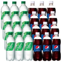 펩시 콜라 업소용 500ml x 12p + 칠성사이다 업소용 500ml x 12p, 2세트, 칠성사이다 6p + 펩시콜라 6p
