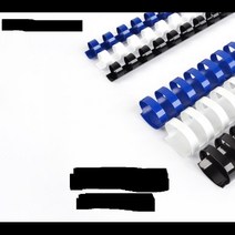 쉽고 깔끔한 제본 플라스틱링 10mm 100개 제본커버 제본용링 스프링제본 제본플라스틱링 문구링 문서링, 검정