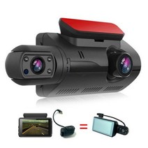 자동차 블랙박스 HD 1080P 듀얼 렌즈 대시 캠 와이파이 나이트 비전 G-센서 루프 녹화 Dvr 자동차 카메라와 자동차 비디오 레코더, 32G TF 카드, 와이파이가 아닌