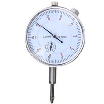 다이얼 표시기 게이지 0-10mm0.01mm 고정밀 마이크로미터 정밀 동심도 측정기 도구, 1개