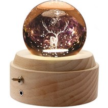 낭랑 달 오르골 은하수 원목 무드등 수면등, 엘크