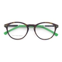 일본 수제 뿔테 안경 테 아넬 형 스퀘어 레트로 빈티지 아세테이트 클리어 그라데이션 d8