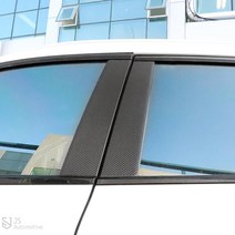 JS automotive 넥쏘 자동차 실외 익스테리어 윈도우 기둥 B필러 기스 방지 시트지 차량 보호 가드 스티커, 헤어라인실버 무광