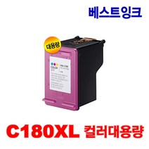 삼성재생잉크 INK-M180 C180 M180XL C180XL SL-J1660 SL-J1663 SL-J1665 SL-J1770FW, 4. C180XL 컬러대용량, 1개