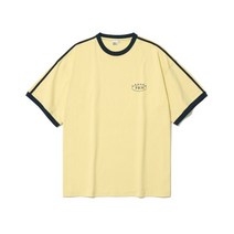 PARTIMENTO 오버핏 라인 링거 티 옐로우 Overfit Line Ringer Tee Yellow