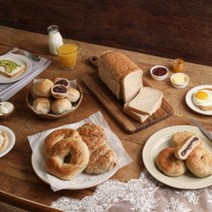 [건영당] 성수동 통밀빵 베이글 식빵 모닝 견과 팥빵 천연발효 빵, 4.발아통밀 베이글(375g)