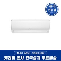 캐리어 캐리어 인버터 벽걸이에어컨 6평형 전국기본설치무료 JRCD061FAWWSD 원룸 작은방 매장 사무실, 단일옵션