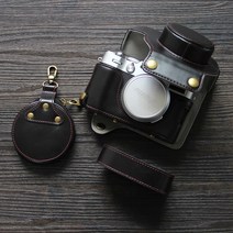후지x100v 카메라 PU 가죽 케이스 파우치, PU 케이스 - 블랙