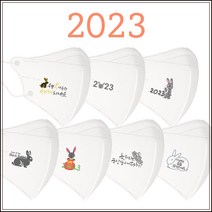 [라로] 계묘년 토끼 마스크 2D새부리형 30매 새해 신년 선물 / 인쇄마스크 / 대형 / 중형, Design_2