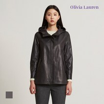 [올리비아로렌] 후드 가죽배색 점퍼VOBJNWF8331