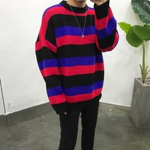 스트릿제이 단가라 옆트임 오버핏 니트