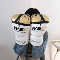 Mma 킥 권투 장갑 남성 여성 pu 가라테 무에타이 권투 장갑 무료 싸움 mma 산다 훈련 성인 키즈 장비 перчатки, 하얀, 12온스